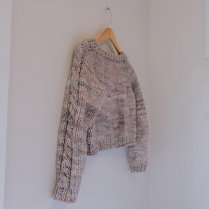 Handmade Chunky Cable Knot Sweater XS